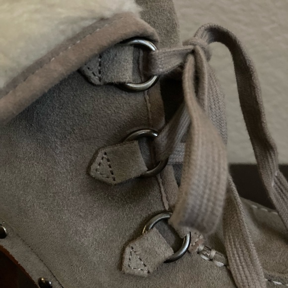GUESS 4” Suede Gray Tie Boots🌟 - Picture 10 of 13